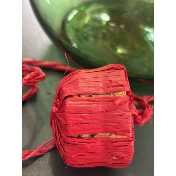 Vintage Hand Blown Italian Green Glass DecanterCarafe,Chamber Chiller & stopper - Picture 16 of 16